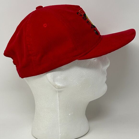 Obey Clothing OG Corduroy Hat Baseball Cap Shepard Fairey Graffiti Snapback Red - Picture 7 of 9